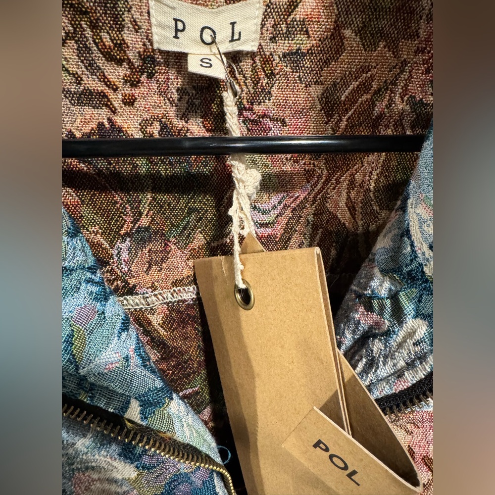 POL Multicolor Patchwork Shacket NWT - image 2